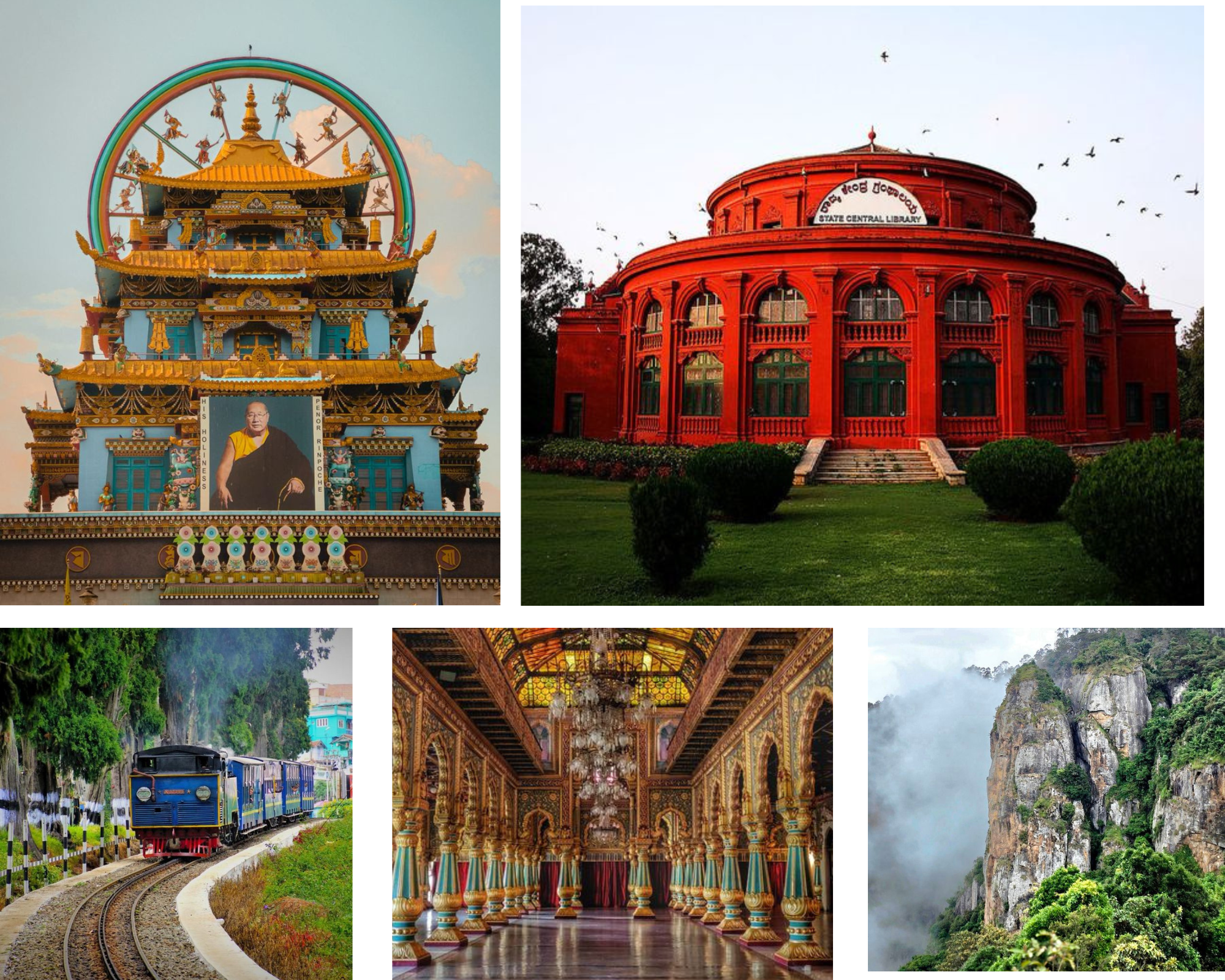 Bangalore – Mysore – Coorg – Ooty – Kodaikanal Tour Package